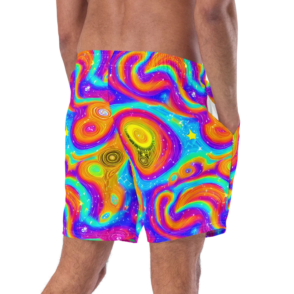 Color Cyclone on Swim Trunks — Right Back