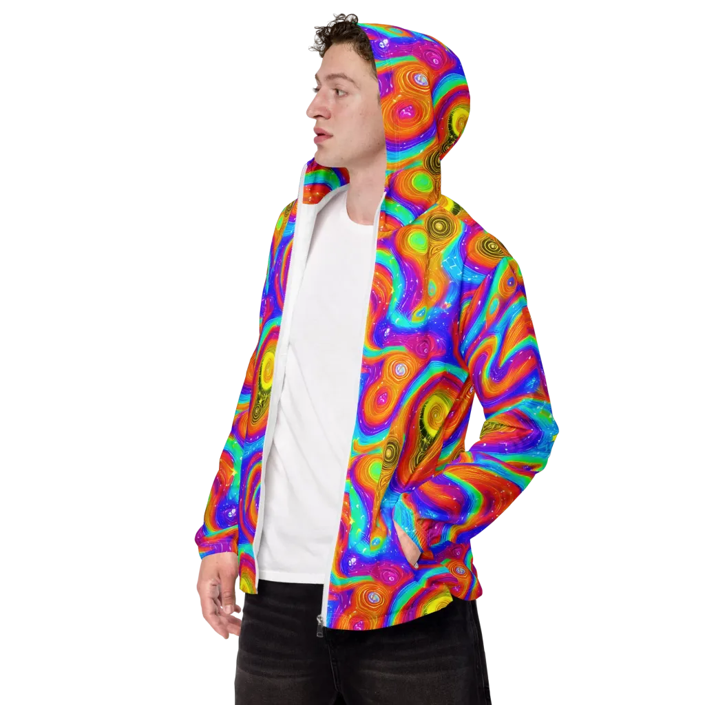 Color Cyclone on Men's Windbreaker — Left Front