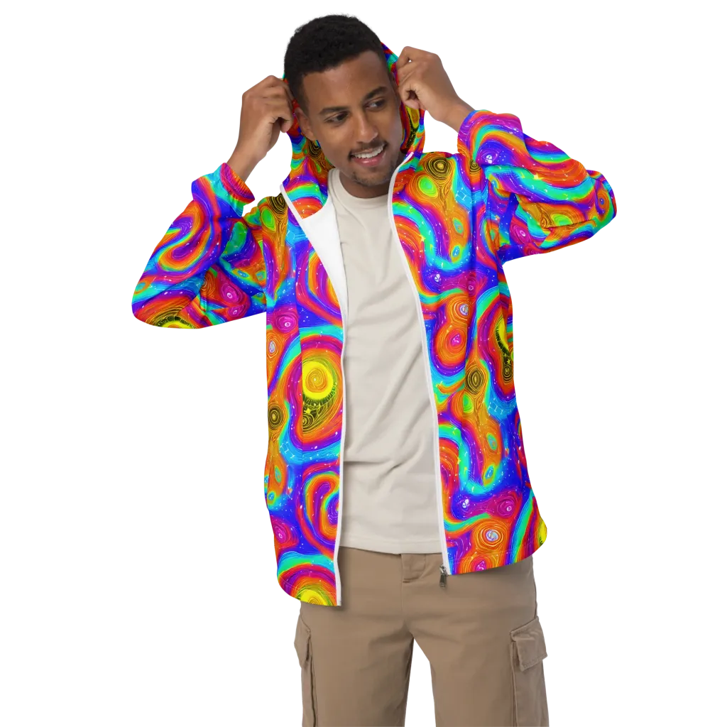 Color Cyclone on Men's Windbreaker — Front