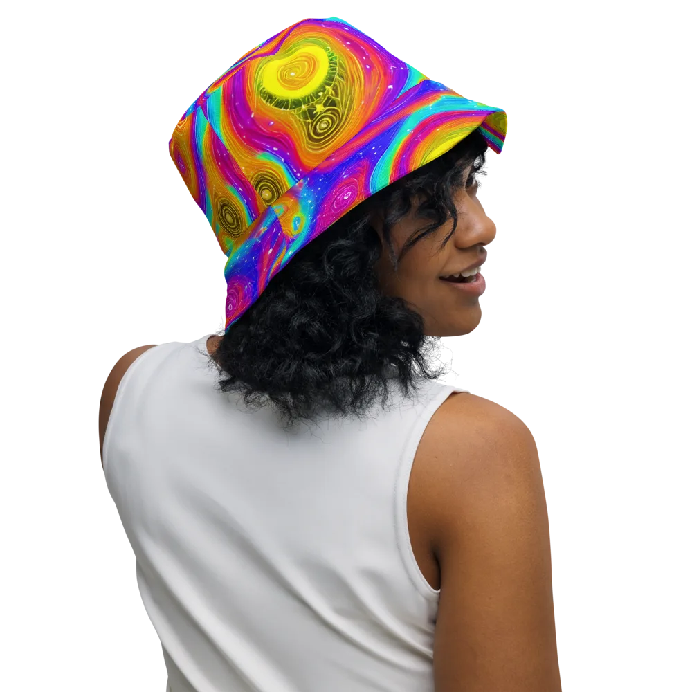 Color Cyclone on Reversible Bucket Hat — Right Outside