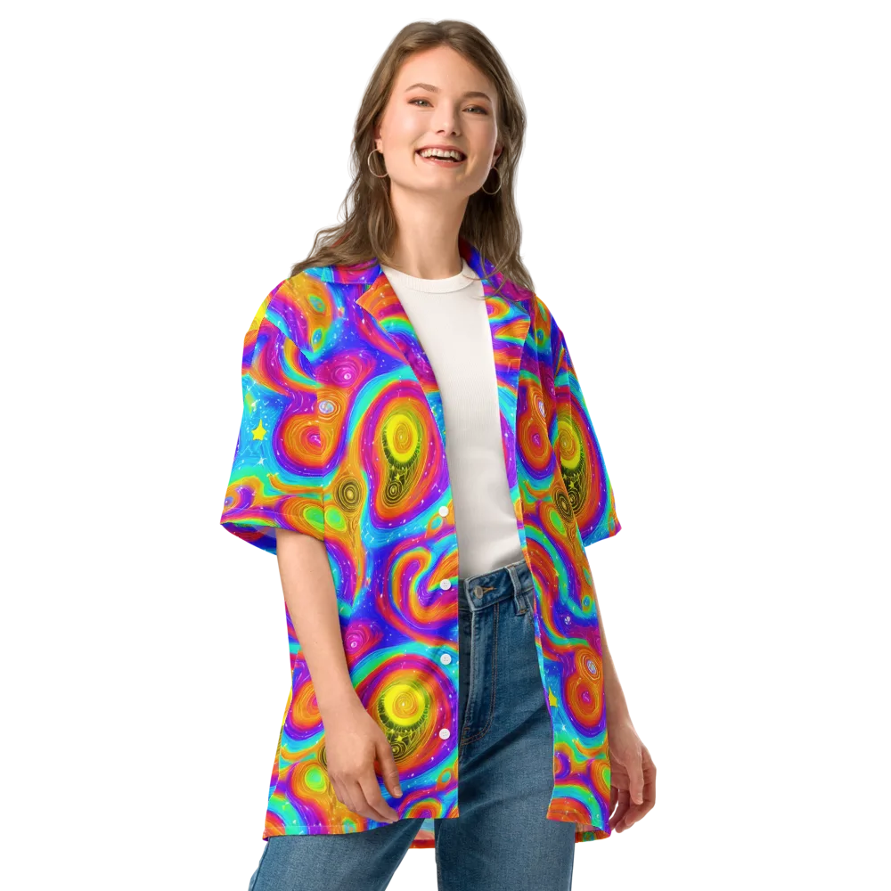Color Cyclone on Button Shirt — Front