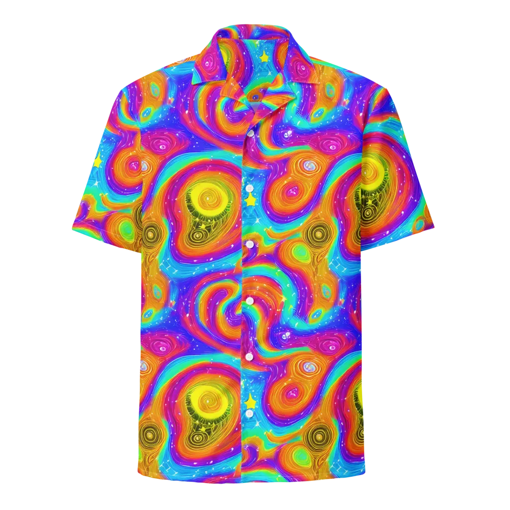 Color Cyclone on Button Shirt — Front