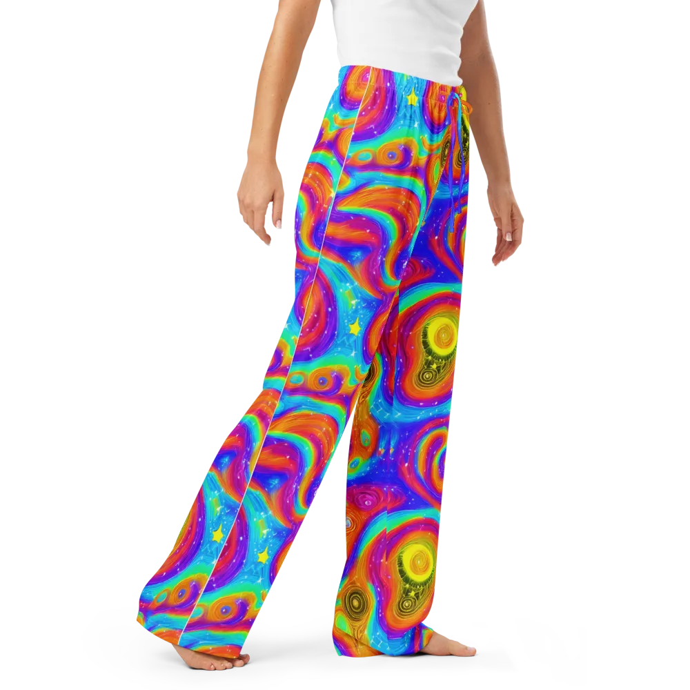 Color Cyclone on Women's Pajama Pants — Right Front