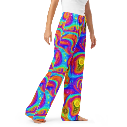 Color Cyclone on a Women's Pajama Pants