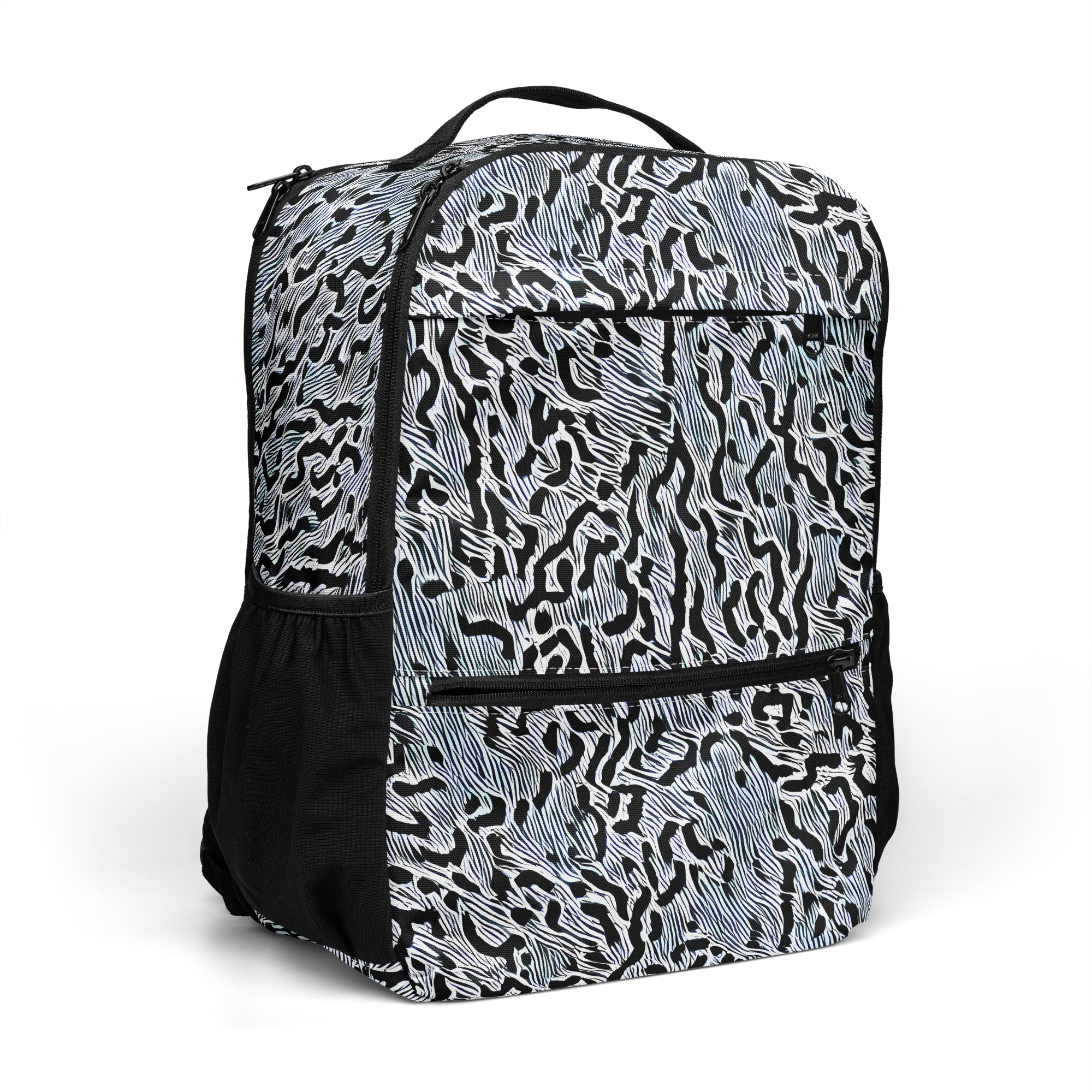 Noir Zebra on Utility Backpack — Right Front