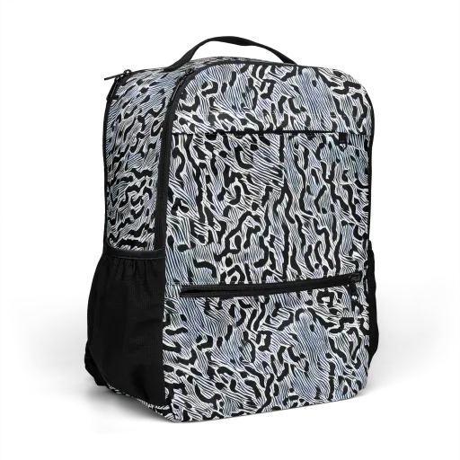 Noir Zebra on a Utility Backpack
