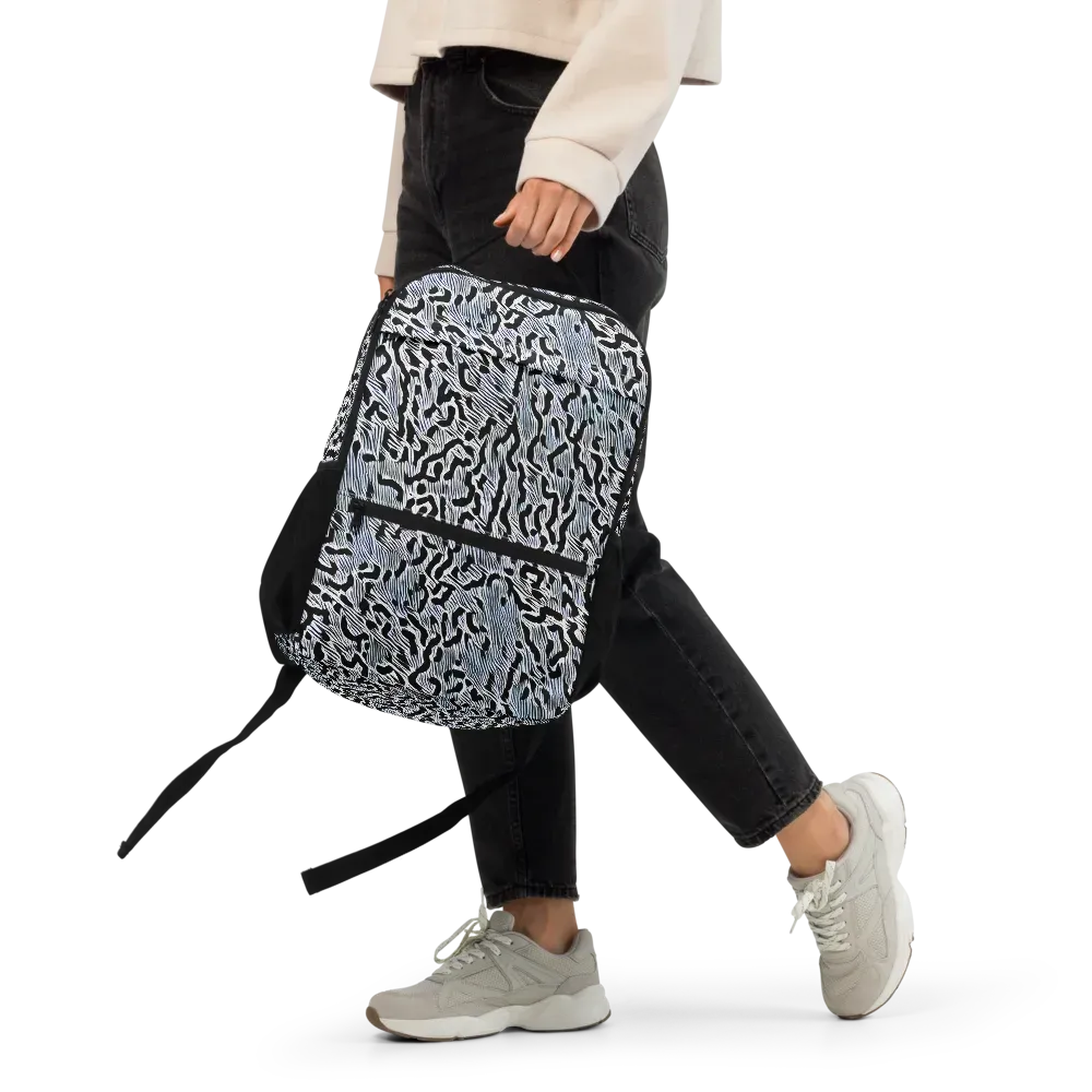 Noir Zebra on Utility Backpack — Front