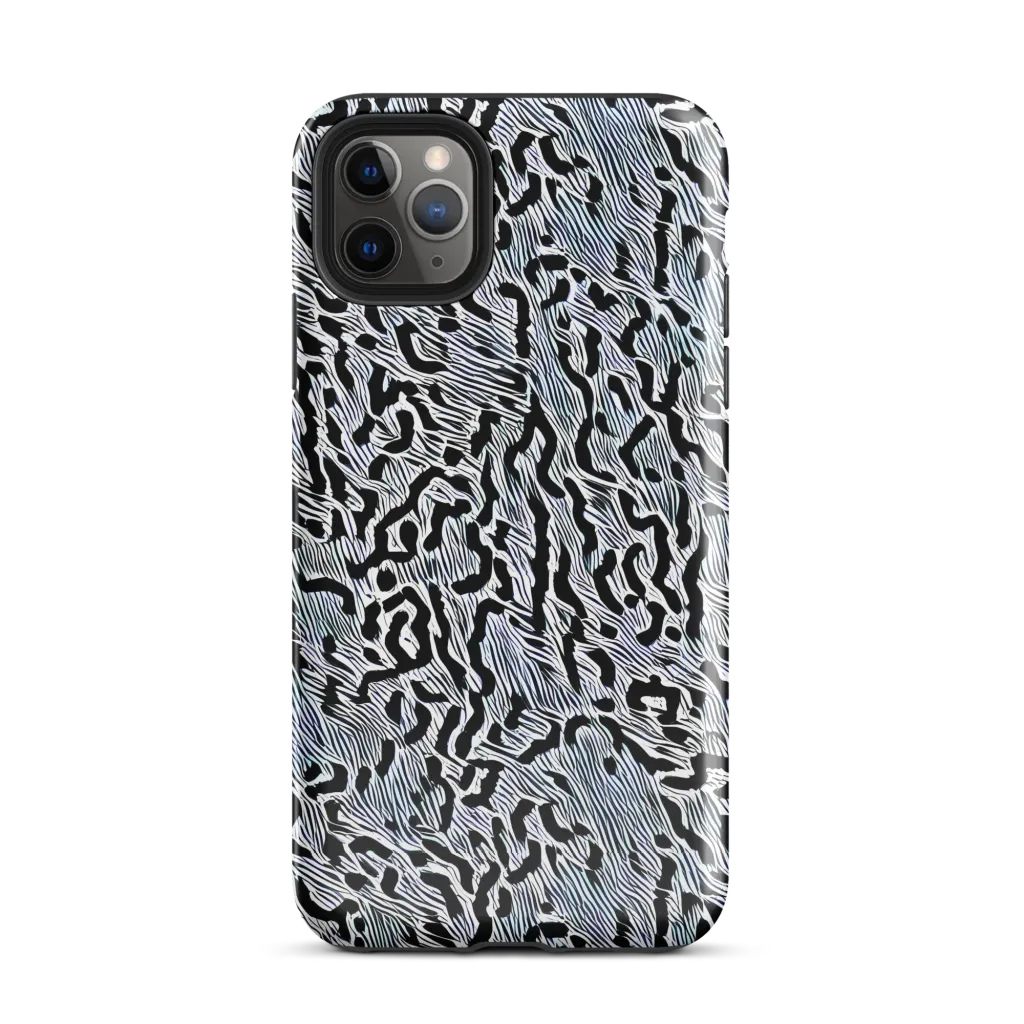 Noir Zebra on Tough Case for iPhone® — Front