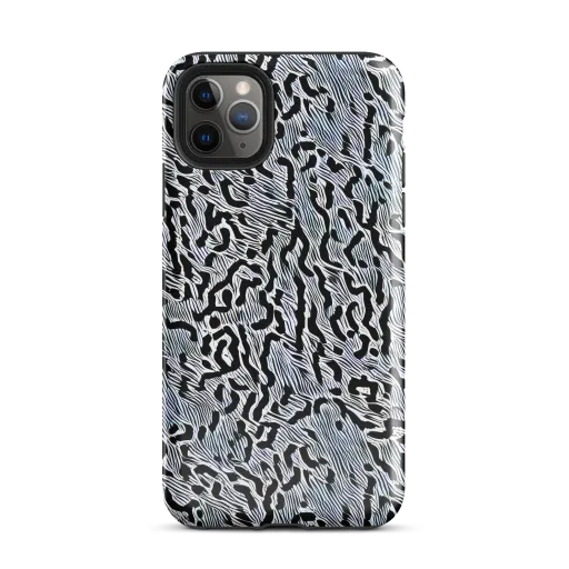 Noir Zebra on a Tough Case for iPhone®