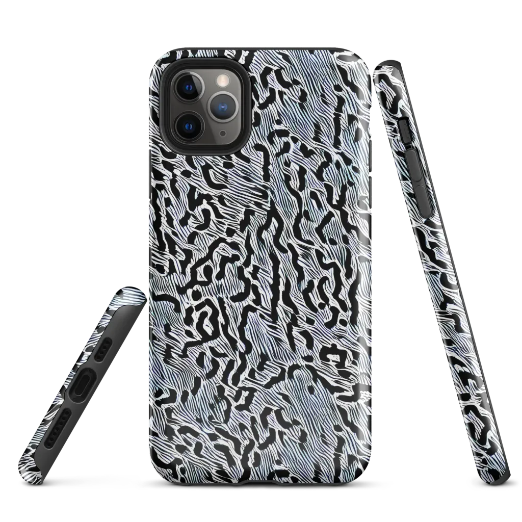 Noir Zebra on Tough Case for iPhone® — Front