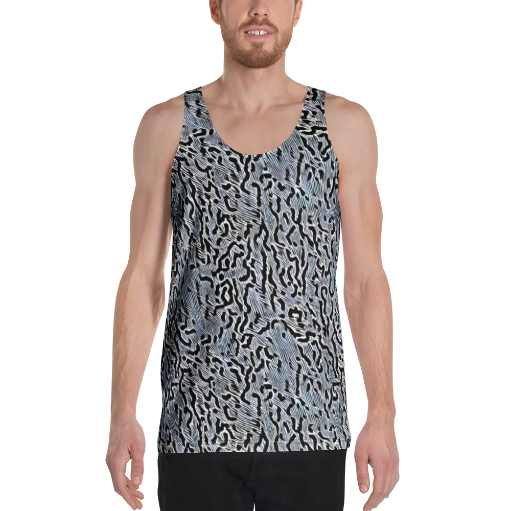 Noir Zebra on Men's Tank Top — Front