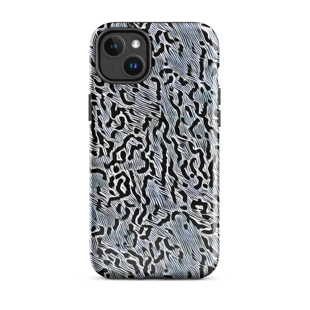Noir Zebra on MagSafe Tough Case for iPhone® — Front