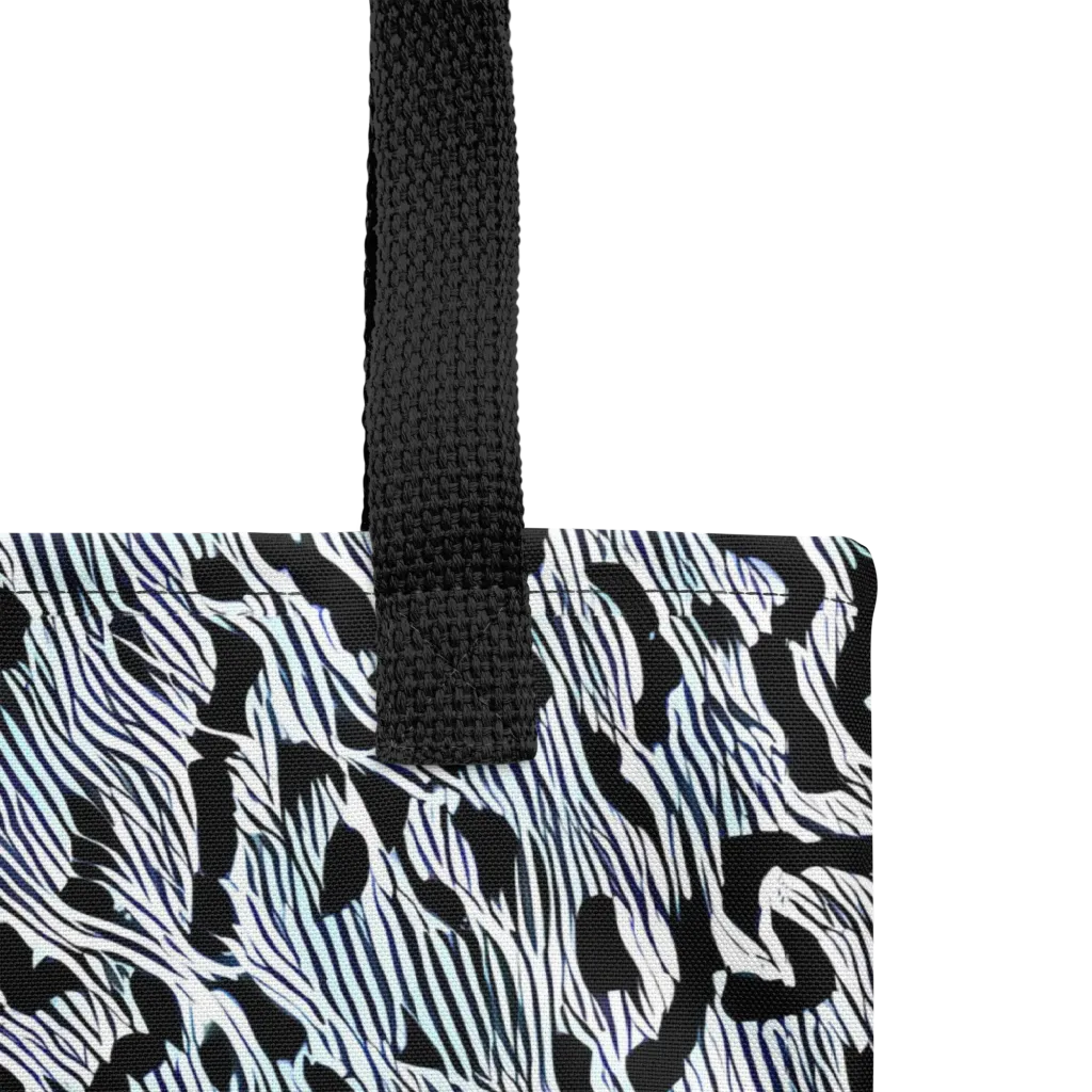 Noir Zebra on Tote Bag — Product details