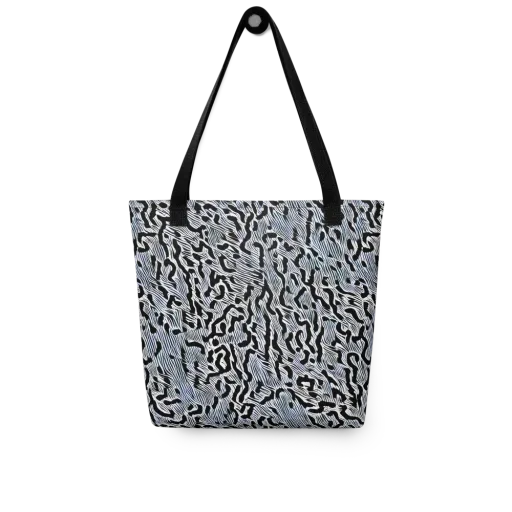 Noir Zebra on a Tote Bag
