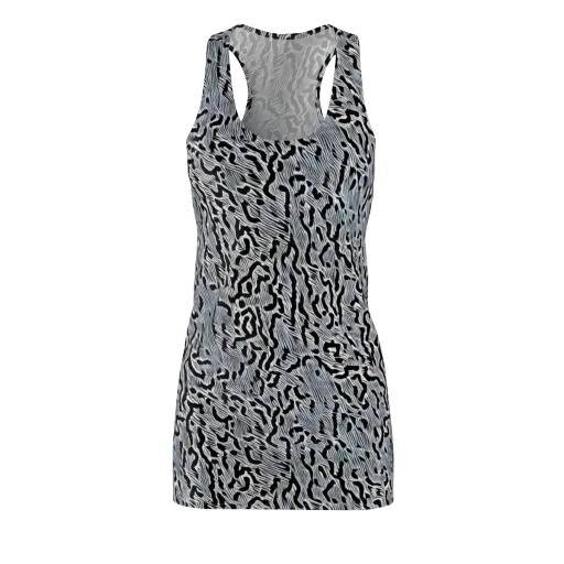 Noir Zebra on a Racerback Dress