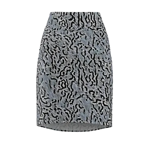 Noir Zebra on a Pencil Skirt