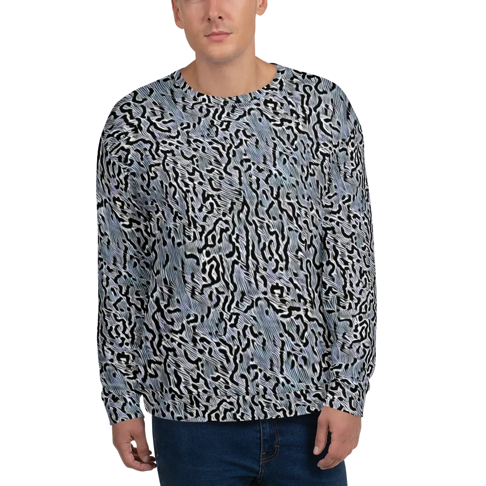 Noir Zebra on Sweatshirt — Front