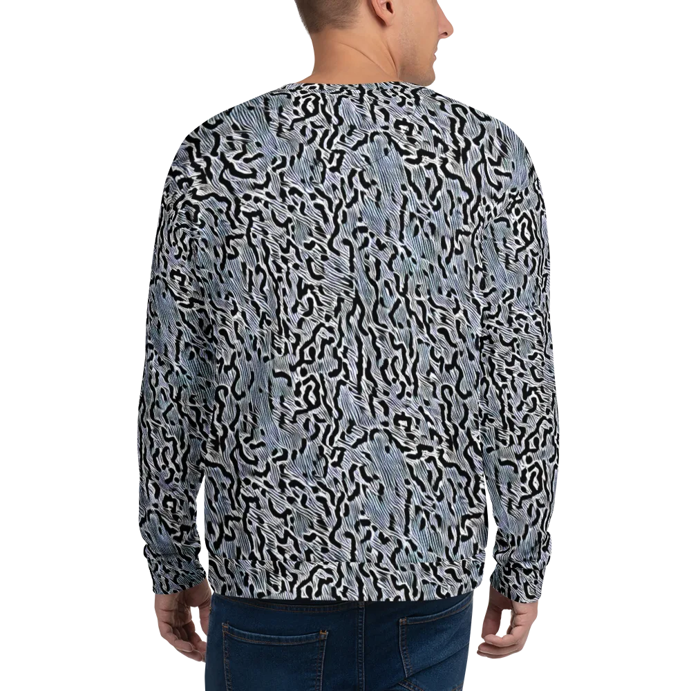 Noir Zebra on Sweatshirt — Back
