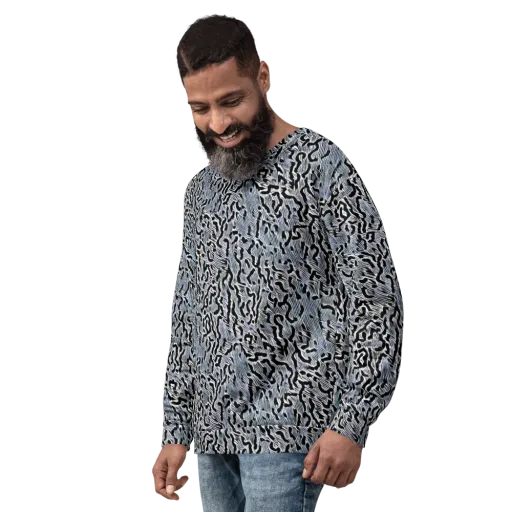 Noir Zebra on a Sweatshirt