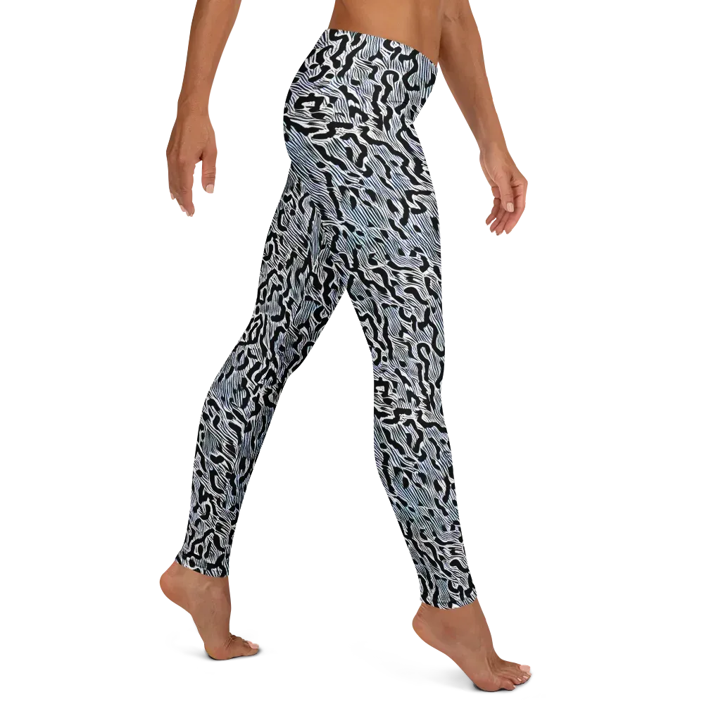 Noir Zebra on Leggings — Right