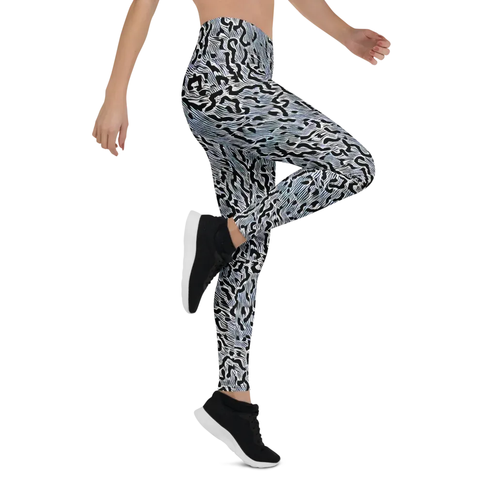 Noir Zebra on Leggings — Right