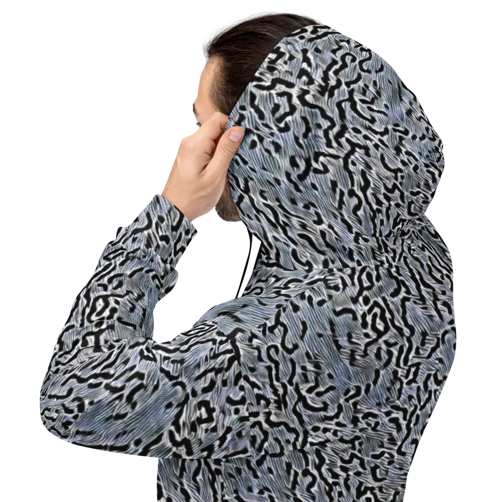 Noir Zebra on Hoodie — Back
