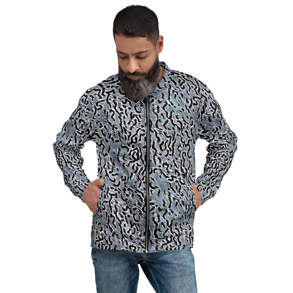Noir Zebra on Bomber Jacket — Front