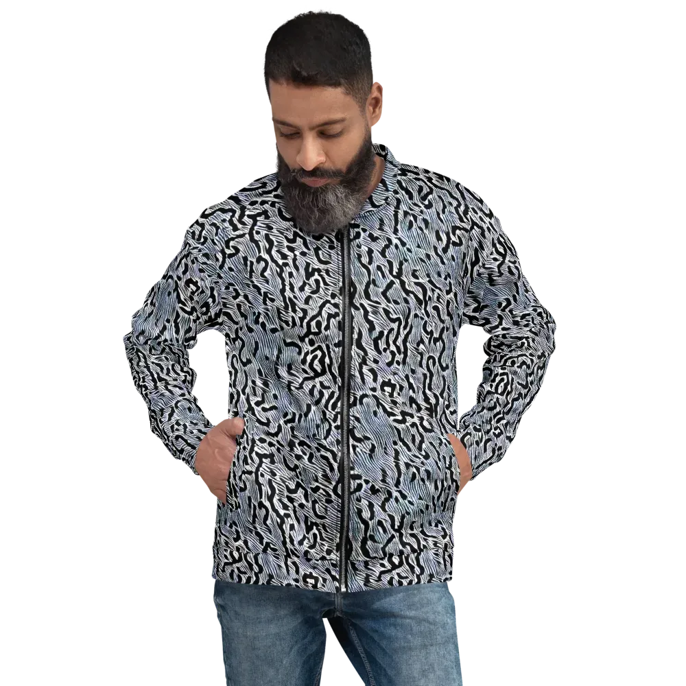 Noir Zebra on Bomber Jacket — Front