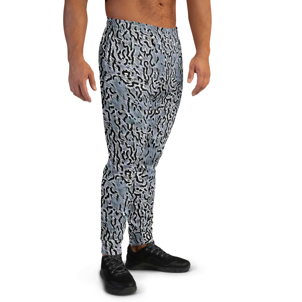 Noir Zebra on Men's Joggers — Right