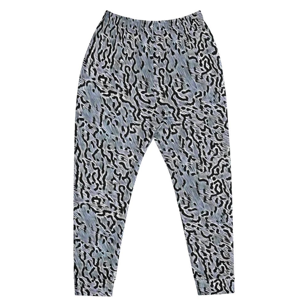 Noir Zebra on Men's Joggers — Front
