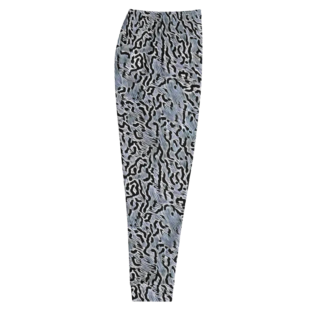 Noir Zebra on Men's Joggers — Right