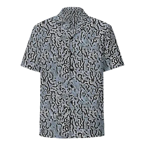 Noir Zebra on a Button Shirt