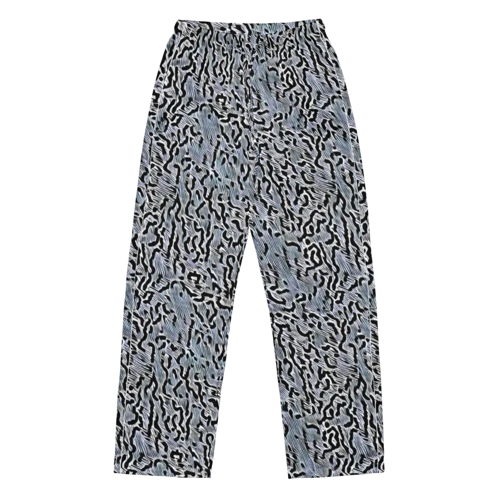 Noir Zebra on Women's Pajama Pants — Front