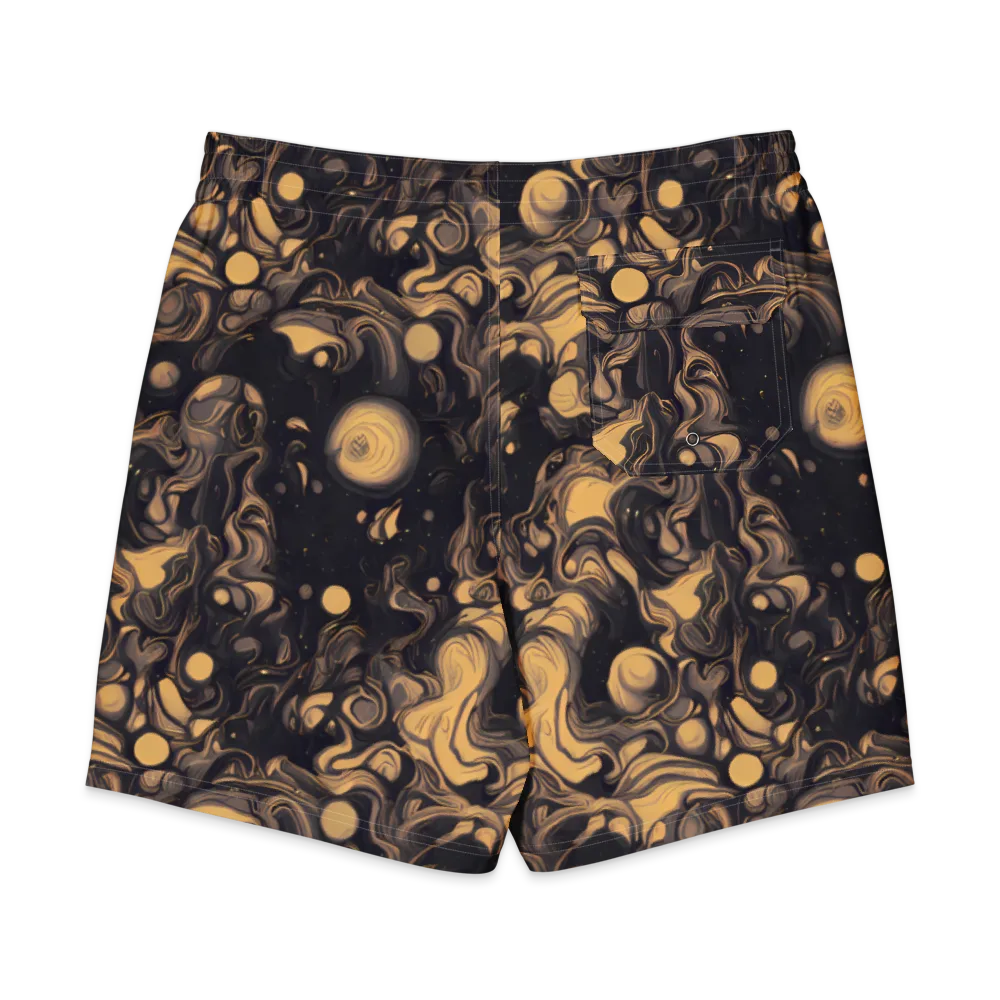 Nocturne Flow on Men's Board Shorts — Back