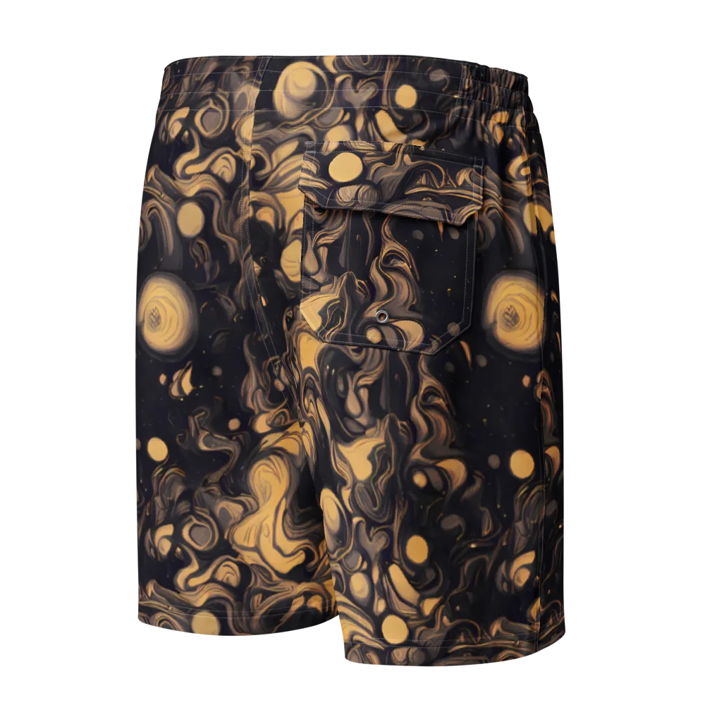 Nocturne Flow on Men's Board Shorts — Back