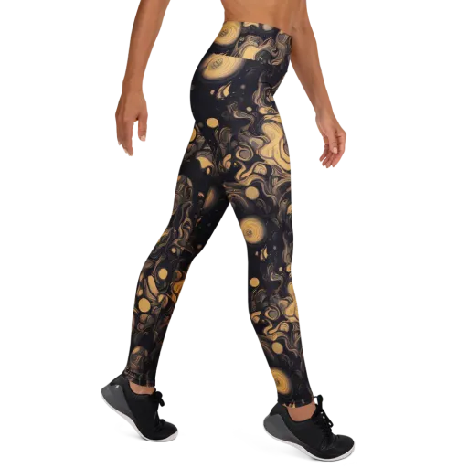 Nocturne Flow on a Yoga Leggings