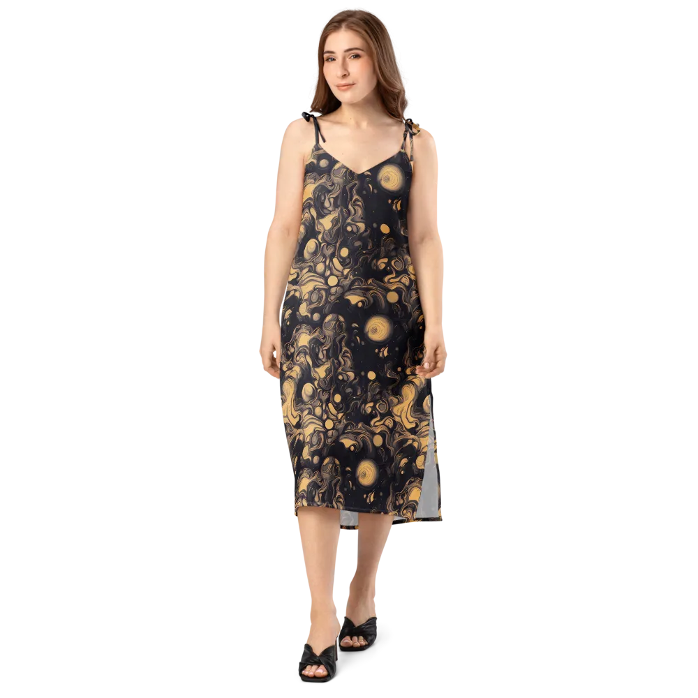 Nocturne Flow on Slip Dress — Front