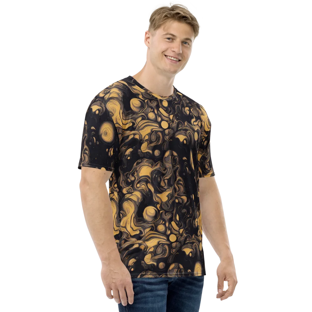 Nocturne Flow on Men's Crew Neck T-Shirt — Right
