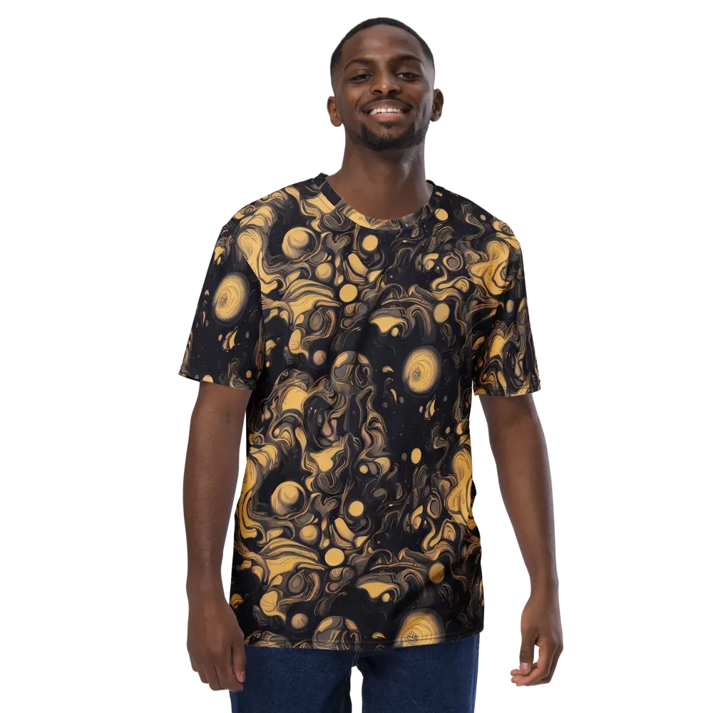 Nocturne Flow on Men's Crew Neck T-Shirt — Front