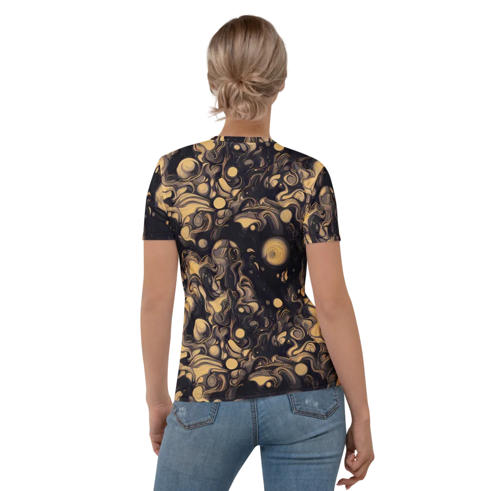 Nocturne Flow on Women's Crew Neck T-Shirt — Back