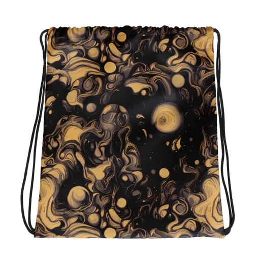 Nocturne Flow on a Drawstring Bag