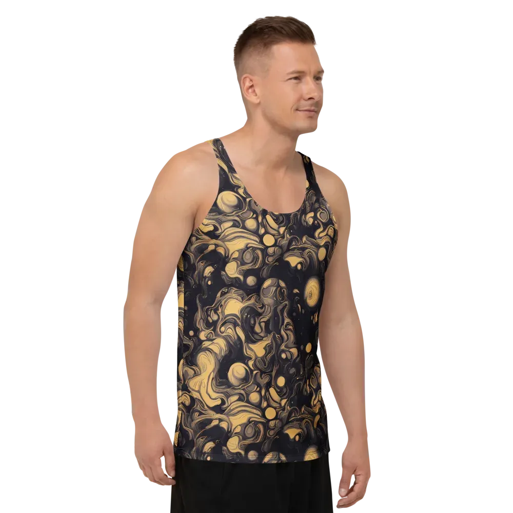 Nocturne Flow on Men's Tank Top — Right Front