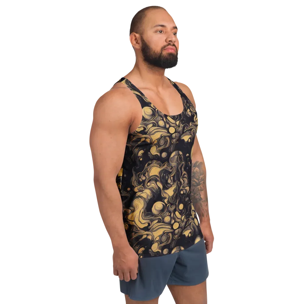 Nocturne Flow on Men's Tank Top — Right Front