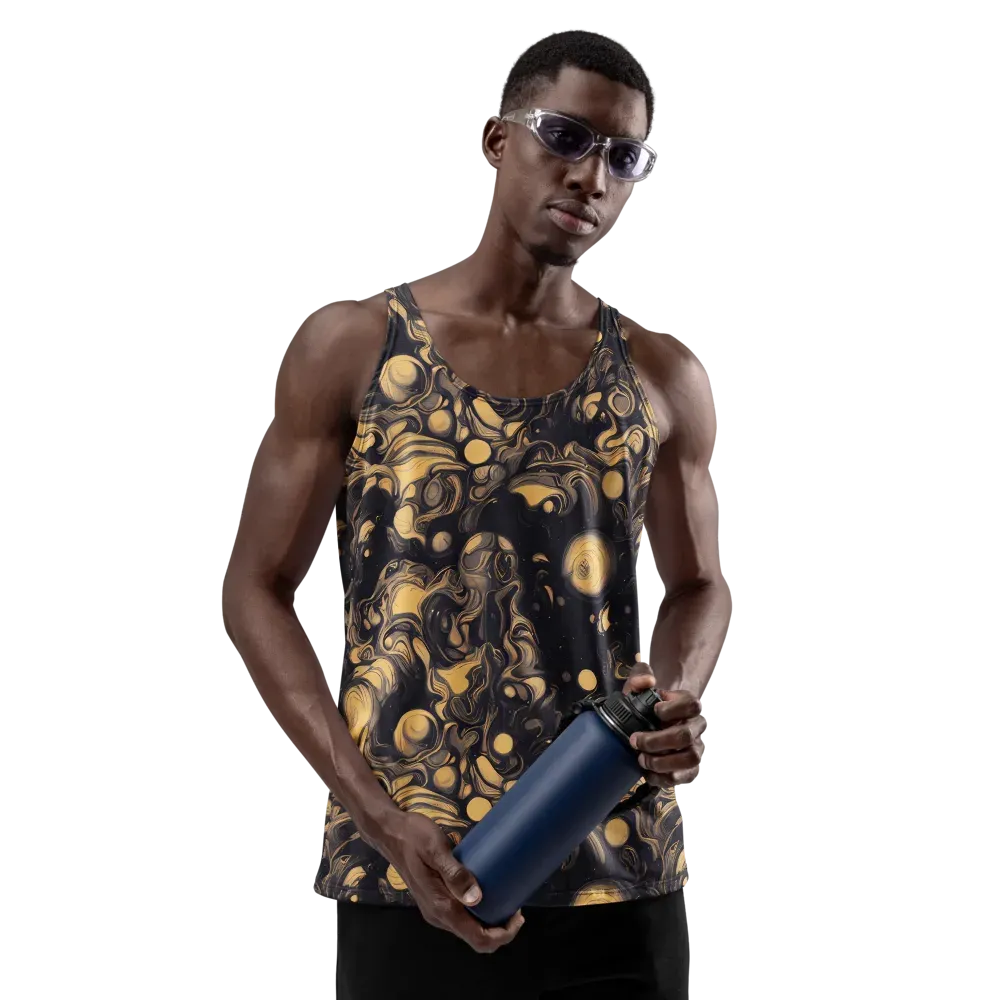 Nocturne Flow on Men's Tank Top — Front