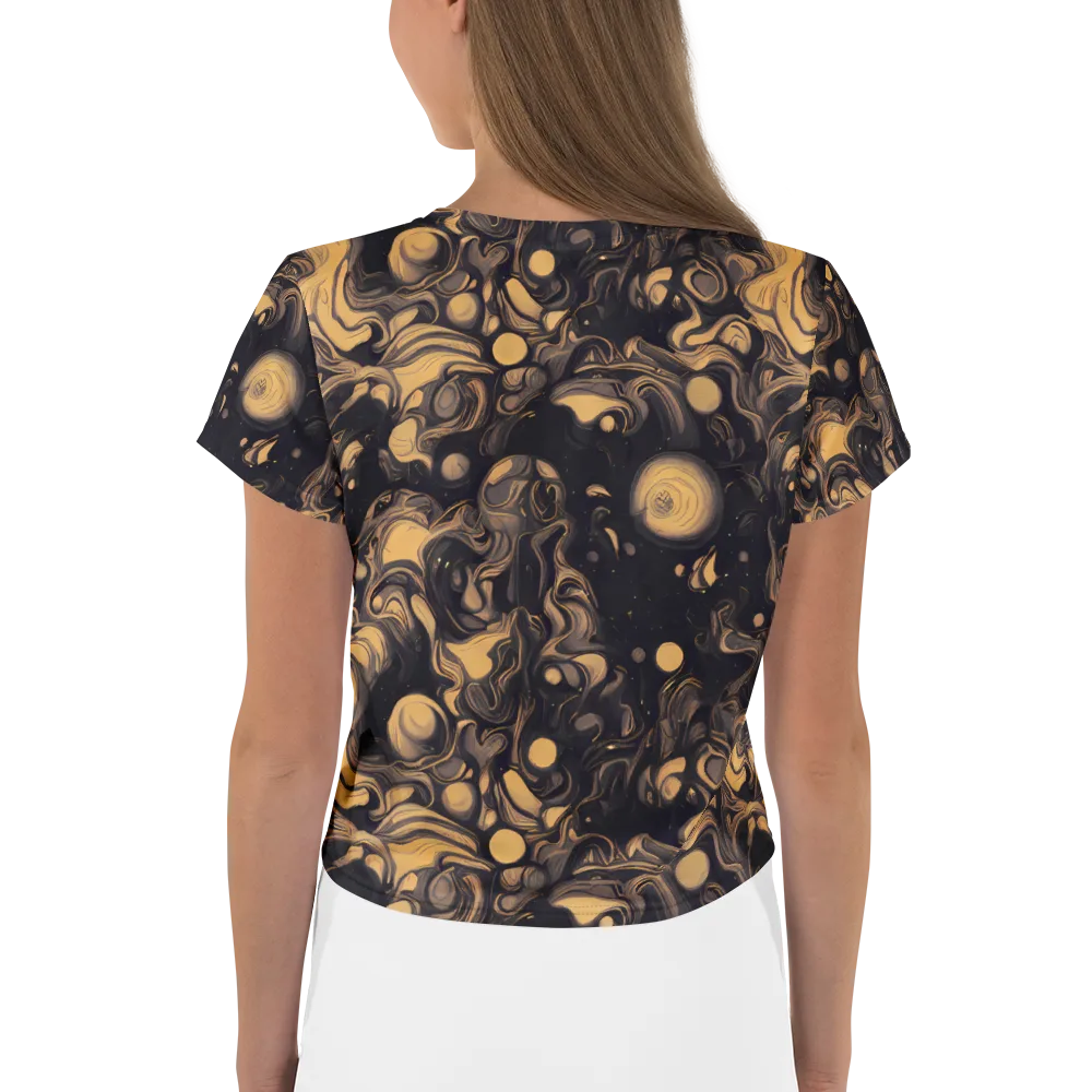 Nocturne Flow on Crop Tee — Back