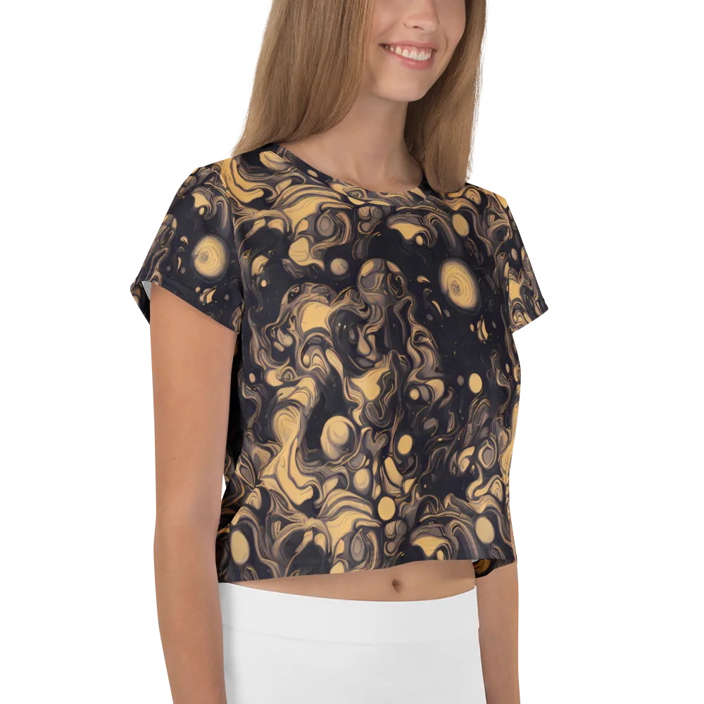 Nocturne Flow on Crop Tee — Right