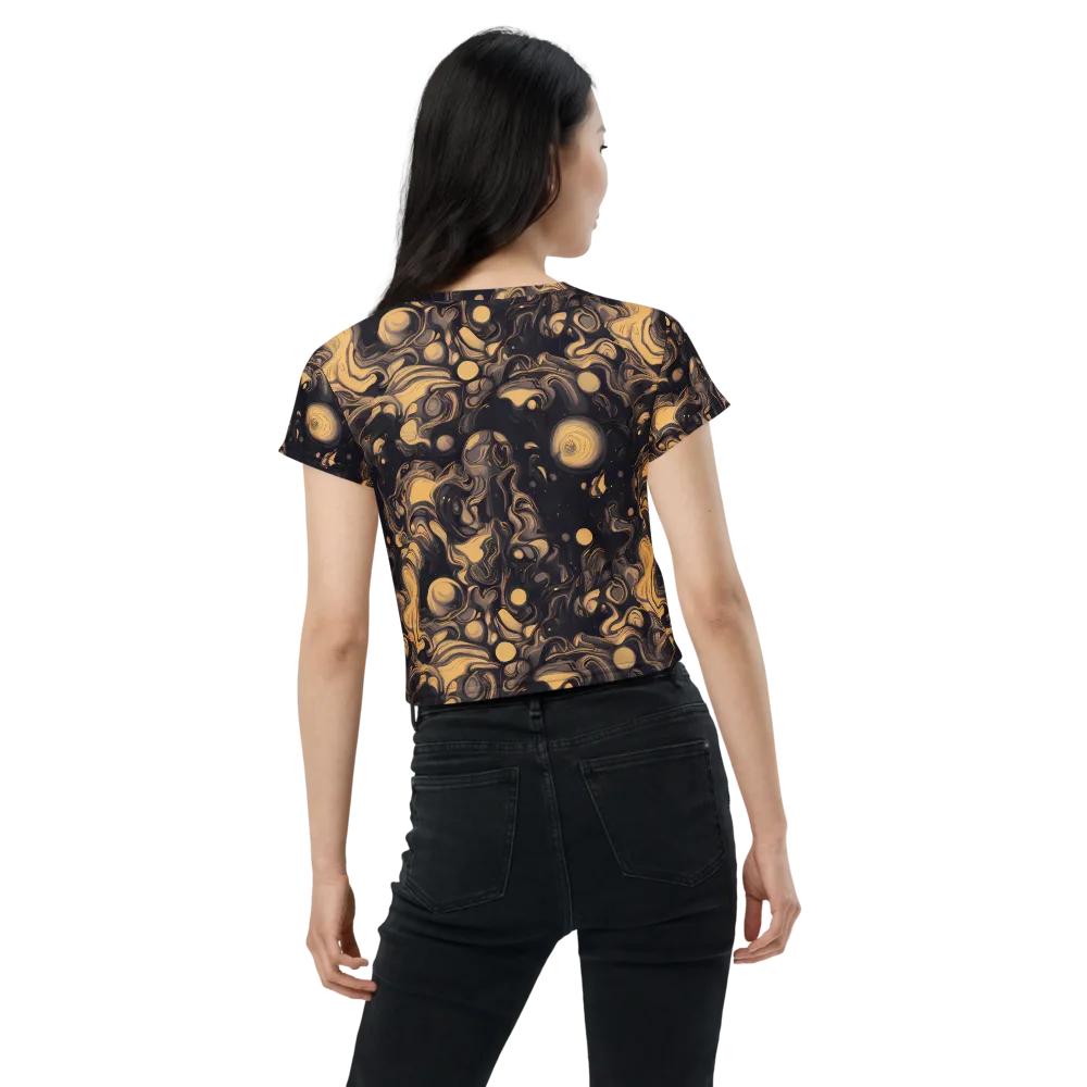 Nocturne Flow on Crop Tee — Back