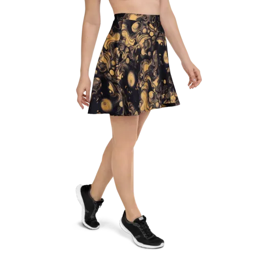 Nocturne Flow on a Skater Skirt