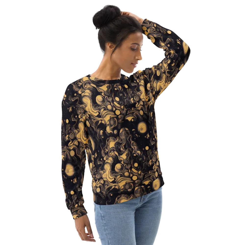 Nocturne Flow on Sweatshirt — Right Front