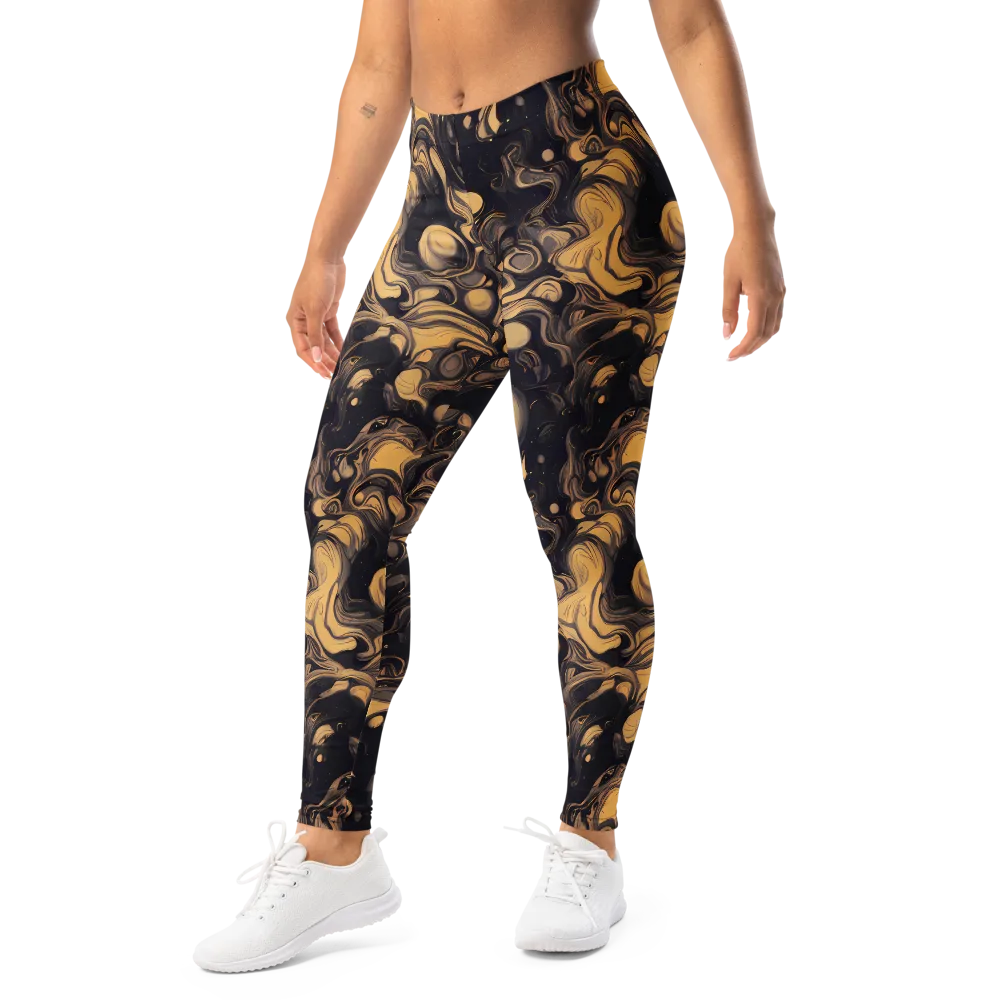 Nocturne Flow on Leggings — Left Front